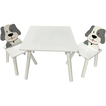 bHome Dětský stůl s židlemi Pejsek