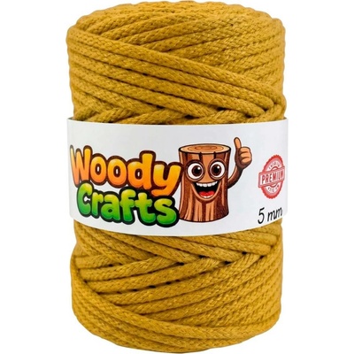 Woody Crafts Woody PREMIUM 5 mm (100m) - Hořčicová (Mustard)