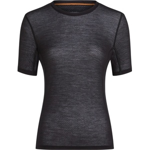 Icebreaker Дамски долна фланелка с къс ръкав Icebreaker Women's Mer 75 Cool-Lite Featherlight SS Crewe T-shirt - Black - размер XL (114-3462-0115)