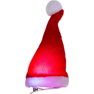 Lampionky.cz Mini čepička Santa na klip s LED 12 cm – Zbozi.Blesk.cz