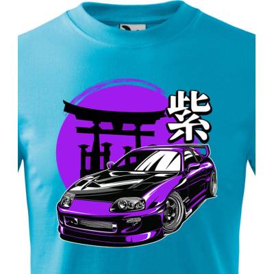 Dětské tričko Toyota Purple Supra Světlá tyrkysováCanvas Dětské tričko Bezvatriko.cz 1867