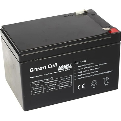 AGM Battery 12V 12Ah - Batterie - 12.000 mAh Запечатана оловна киселина (VRLA) (AGM07)