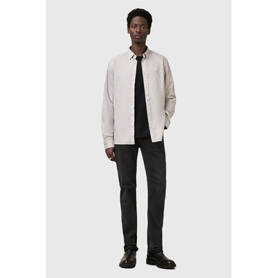AllSaints Памучна риза AllSaints HAWTHORNE LS SHIRT (M150SB)