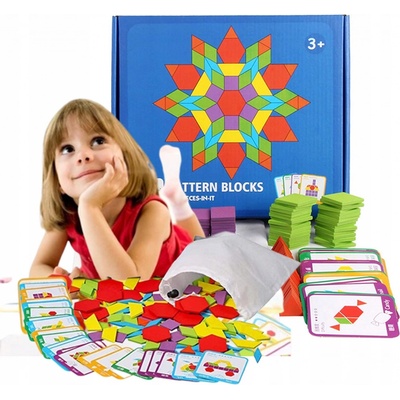 KIK Dřevěná mozaika 130 ks