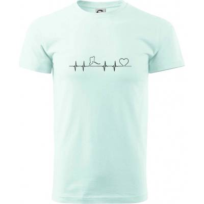 Hokejový hráč EKG klasické pánské triko frost