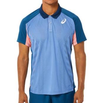 Asics Мъжка тениска с якичка Asics Match Actibreeze Polo Shirt M - Син