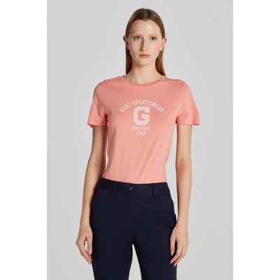 Gant REG LOGO SS T SHIRT ružová