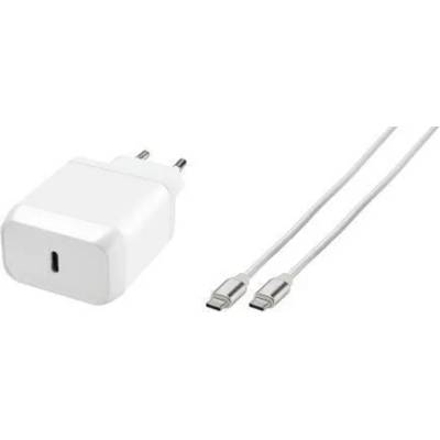 62400 Мрежово зарядно устройство PD3.0, 45W, SAMSUNG и др. , с кабел 1m USB-C (62400)