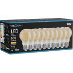 Mexen Vintis 10x LED филамент крушка E27, A60, 6W, Топла - 2700K, 600 lm, кехлибар (L150-E27-0627-50x10)