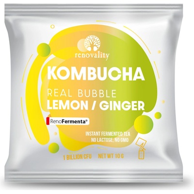 Renovality Kombucha Real Bubble Lemon Ginger 1 x 10 g