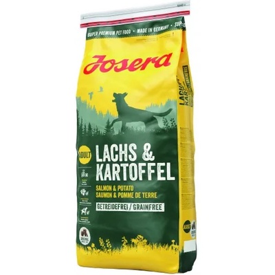Josera dog lachs & kartoffel adult, пълноценна храна БЕЗ ЗЪРНО за порастнали кучета с чувствителни стомаси, със сьомга 15 кг, Германия - 50003706
