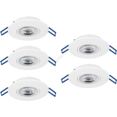 EGLO 300185 - Комплект от 5 вградени LED осветителни тела GEDREZ LED/4, 9W/230V Ø 9 см, бели (EG300185)
