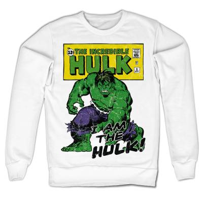 HYBRIS мъжки суитшърт The Hulk - I Am The Hulk - White - HYBRIS - DSN-3-HLK002-H47-9-WH