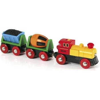 BRIO локомотив с вагончета и светлини - Електрическа