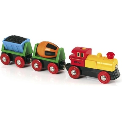 BRIO локомотив с вагончета и светлини - Електрическа