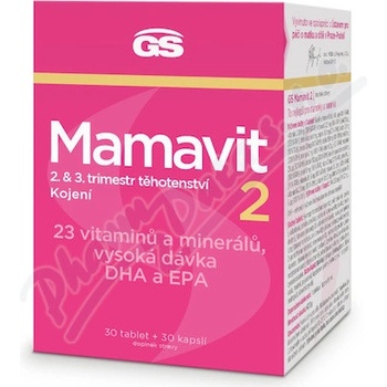 GS Mamavit 2 tehotenstvo a dojčenie tabliet 30 + 30 kapsúl