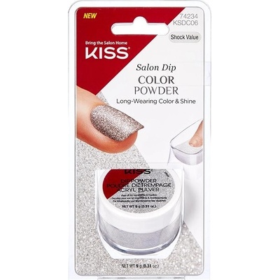 Kiss Salon Dip Color Powder Shock Value Prášková barva na nehty 9 g