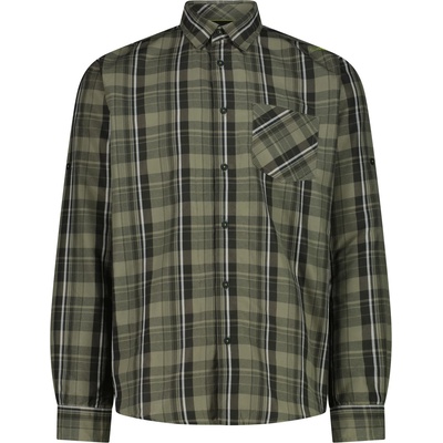 CMP Мъжка риза с копчета CMP Shirt Long Sleeves Shirt - Sage / Pine / Bianco - размер 52 (EU) (033-3074-0314)