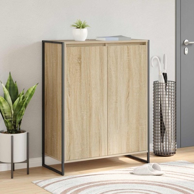 vidaXL Шкаф за обувки Сонома 79 x 36 x 100 см Инженерна дървесина (886463)