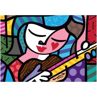 Bluebird Puzzle - Puzzle Britto - Girl with guitar - 1 000 piese