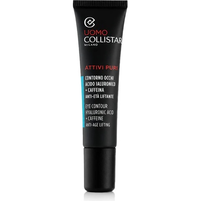 Collistar Uomo Attivi Puri Eye Contour Hyaluronic Acid + Caffeine Anti-Age Lifting 15 ml