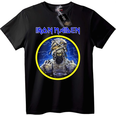 NOONEBRAND Тениска Iron Maiden Eddie Mummy - 2XL, Black