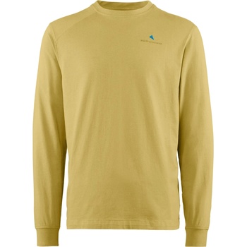 Klättermusen Мъжка тениска Klättermusen Root Logo L/S Tee Longsleeve - Straw (216-8370-0314)