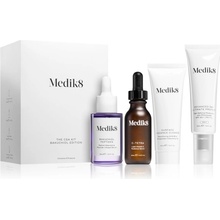 Medik8 The CSA Kit sérum proti starnutiu a nedokonalostiam pleti 30 ml + antioxidačné sérum s vitamínom C 30 ml + rozjasňujúci čistiaci gel 150 ml + denný ochranný krém SPF 50+ 50 ml