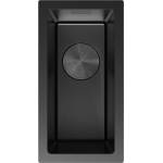 Mexen Trixo стоманена мивка с 1 корито 230 x 440 mm, черна - 6411221000-70 (6411221000-70) Мивка за вграждане