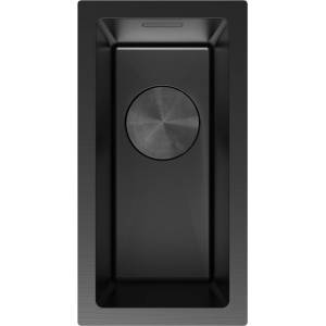 Mexen Trixo стоманена мивка с 1 корито 230 x 440 mm, черна - 6411221000-70 (6411221000-70) Мивка за вграждане
