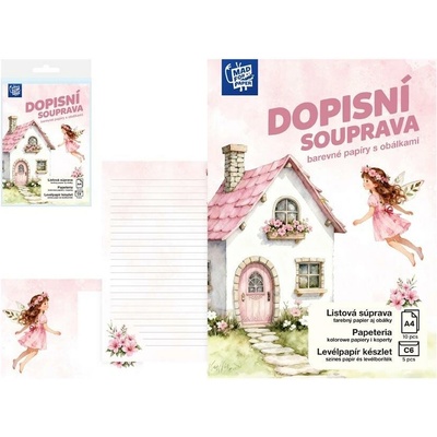 MFP paper Dopisní papír barevný LUX 5+10 (Víla)