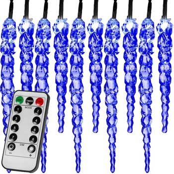 Voltronic Vianočné cencúle 40 LED modré s ovládačom