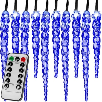 Voltronic Vianočné cencúle 40 LED modré s ovládačom