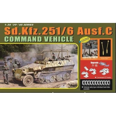 DRAGON Model Kit military 6442 Sd.Kfz.Ausf.C COMMAND VEHICLE 1:35 251:6
