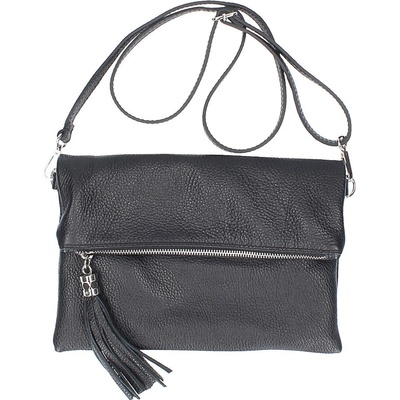 Made In Italy kožená kabelka 668 čierna