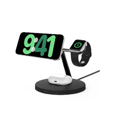 Belkin BOOSTCHARGE PRO MagSafe 3v1 Qi, čierna WIZ009vfBK-V2