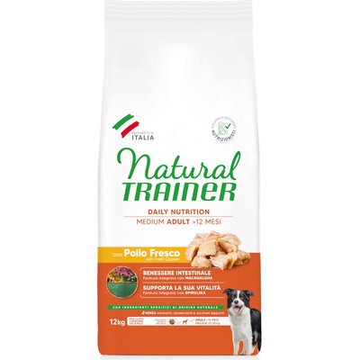 Natural Trainer adult střední kuřecí 12 kg