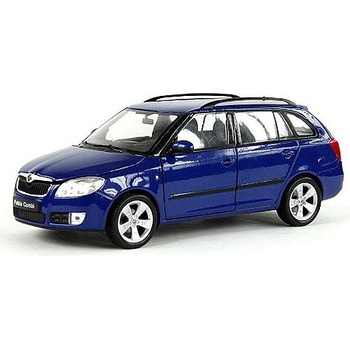 Welly Škoda Fabia Combi II 2009 modrá 1:24