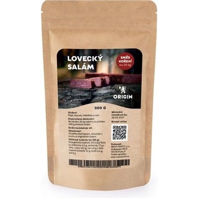 Origin Line Kořenicí směs bez soli Lovecký salám TN 200 g – Zboží Dáma