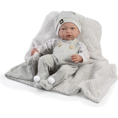 Guča 961 LIAM - реалистична бебешка кукла със звуци и меко текстилно тяло - 38 см