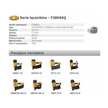 Bostitch NAILS F 2, 80 x 65mm 7500pcs F28065Q