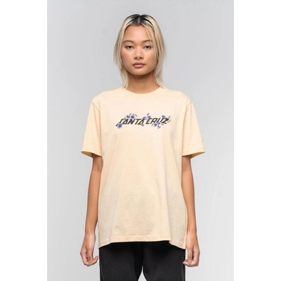 SANTA CRUZ tričko Poppy Strip T-Shirt Sand