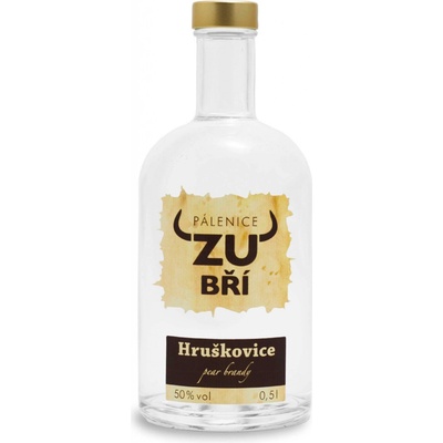 Pálenice Zubří Hruškovice 50% 0,5 l (holá láhev)