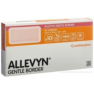 ALLEVYN Gentle Border Krytí na rány 10 ks