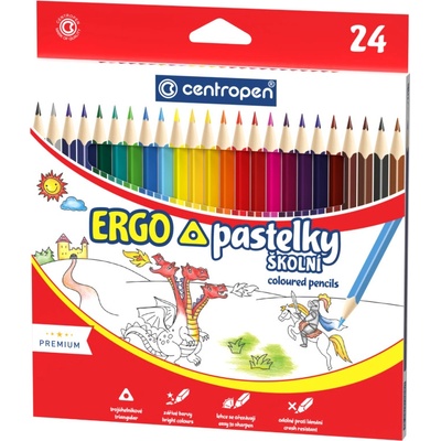 Centropen pastelky 9521 24 ks