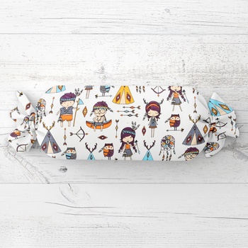 Biante vankúš valec bonbon Sandra SA-045 Malí indiáni 15x100