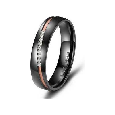 Marrya Dámský snubní prsten BLACK TITANIUM BT 05D