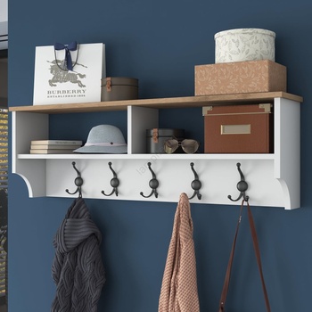 ASIR GROUP Стенна закачалка RANI 120x37, 2 см бял/бежов (AS1737)