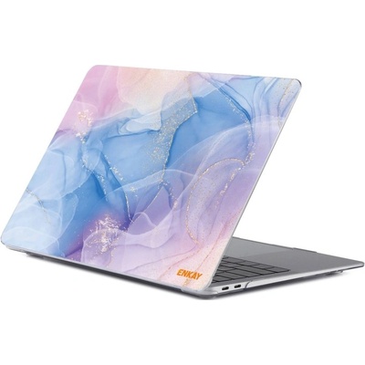 ENKAY 52972 ENKAY MARBLE Puzdro pre MacBook Air 13 (M2 / M3) A2681 / A3113 PURPLE
