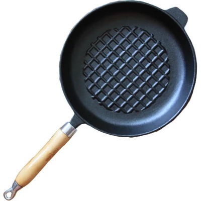 Perfect Home liatinová panvica na grilovanie a pečenie mriežkovaná BBQ 24 cm